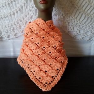 Crochet, Ascot, Scarf, Cowl